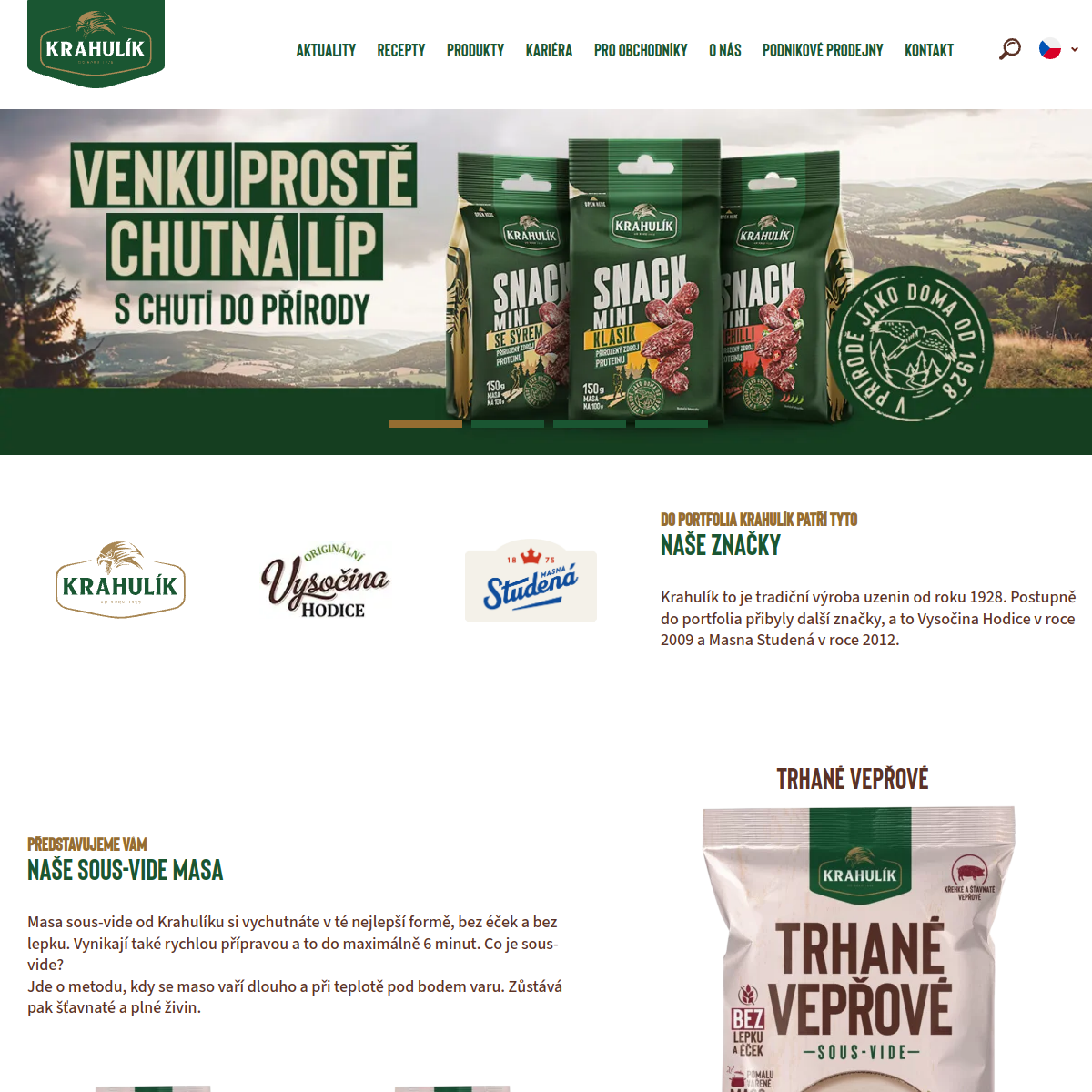 Krahulík-MASOZÁVOD Krahulčí, a.s. website