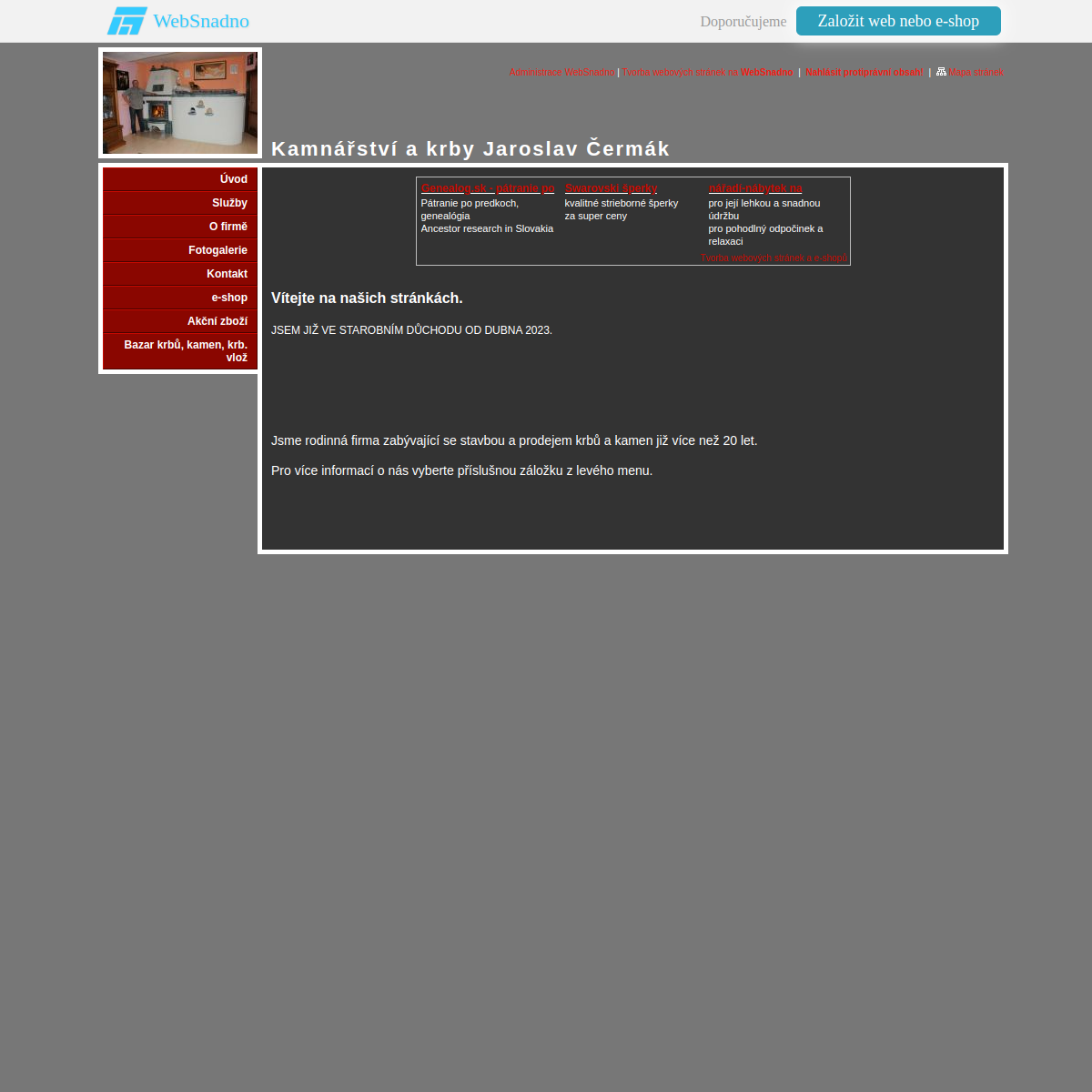 Jaroslav Čermák website