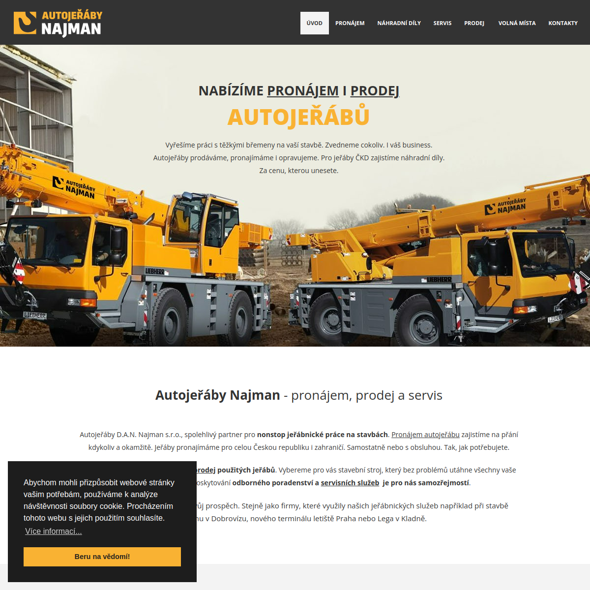 D.A.N. NAJMAN, s.r.o. website