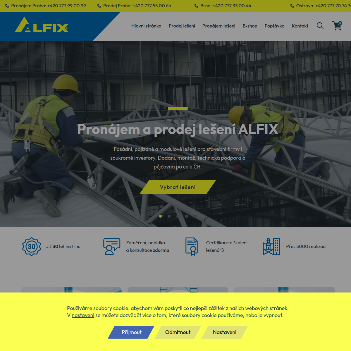 LEŠENÍ ALFIX website