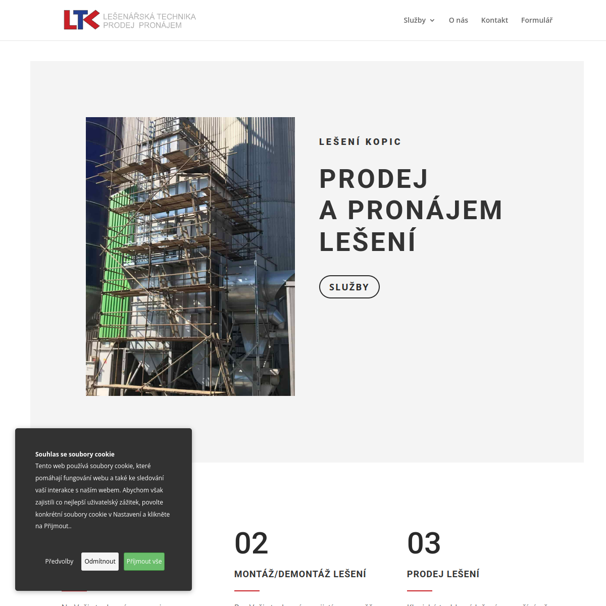 LTK - Lešenářská technika website