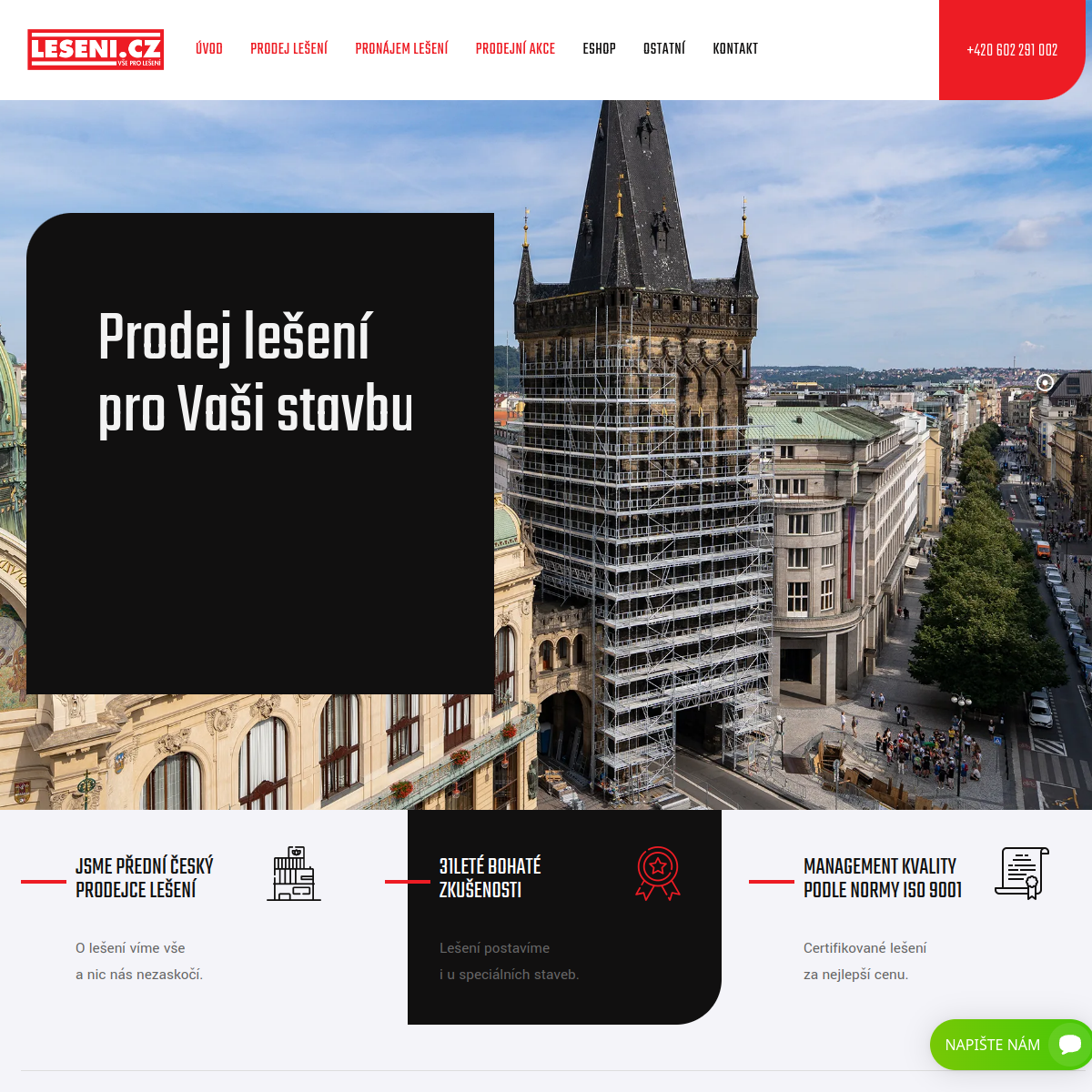 Leseni.cz website