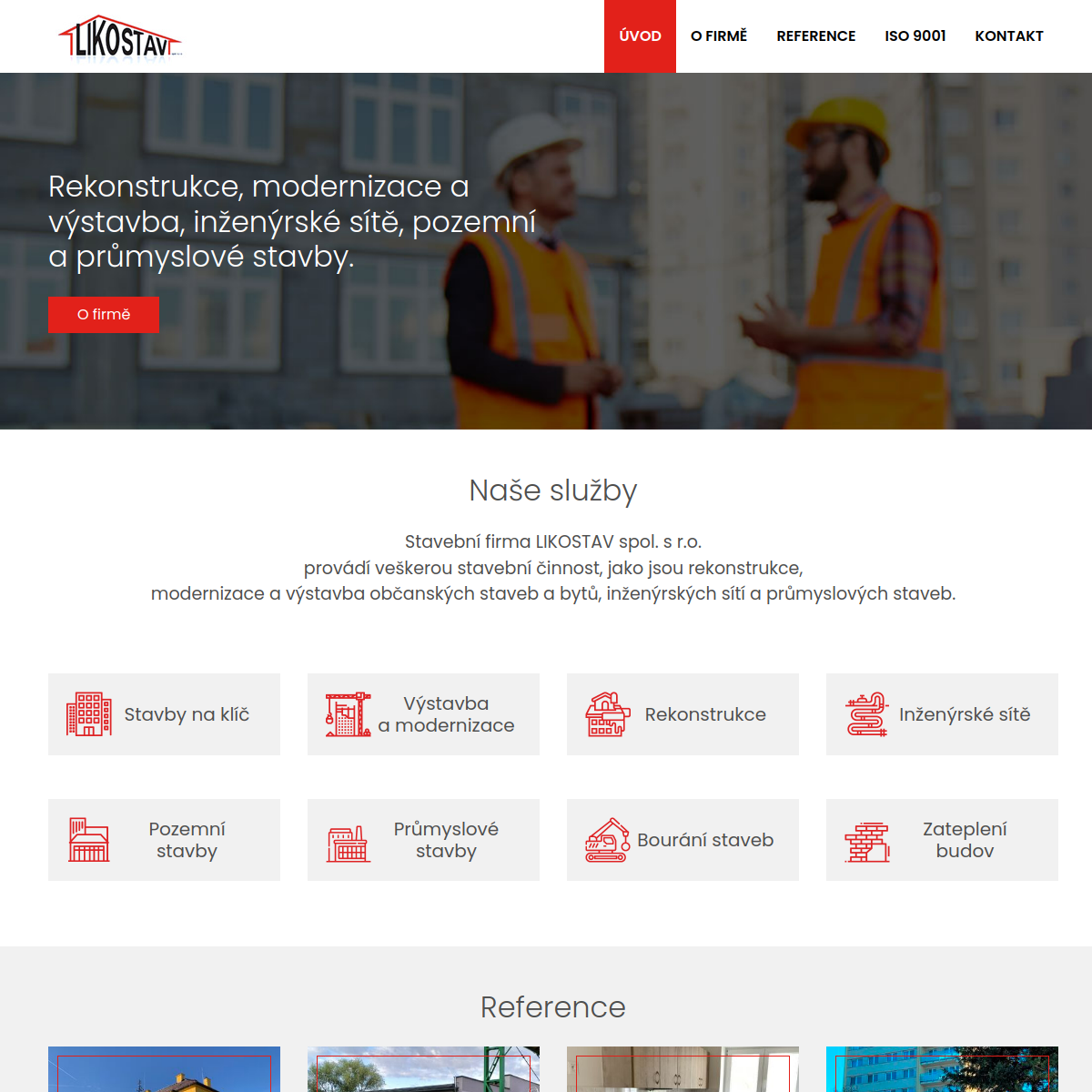LIKOSTAV, spol. s r.o. website