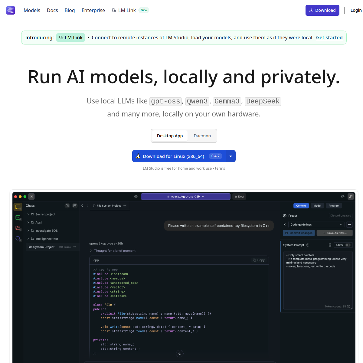 LM Studio screenshot 2