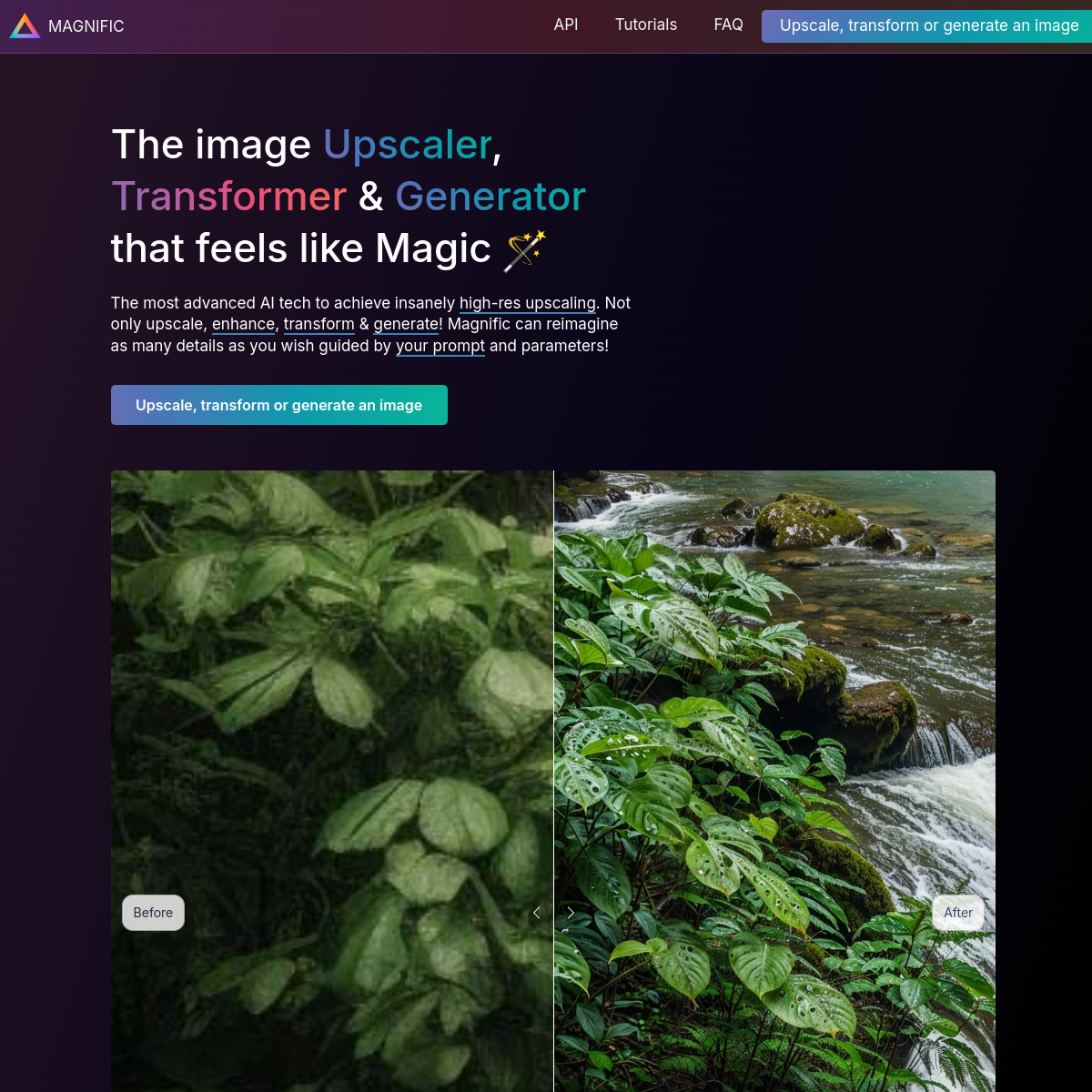 Magnific AI screenshot 2