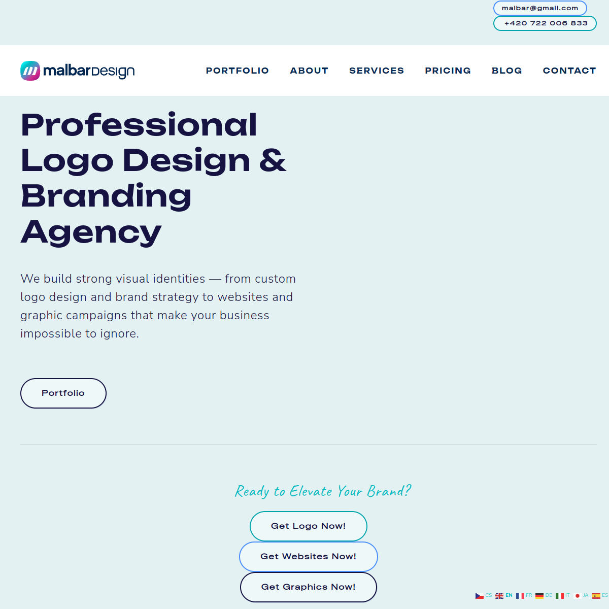 Malbardesign website