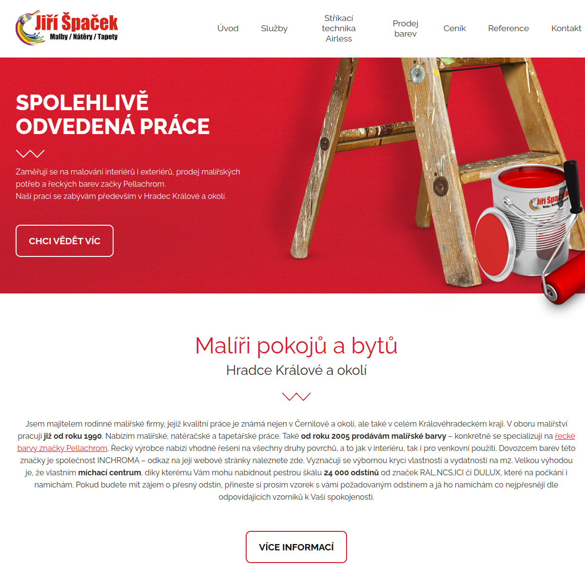 Malby Špaček website
