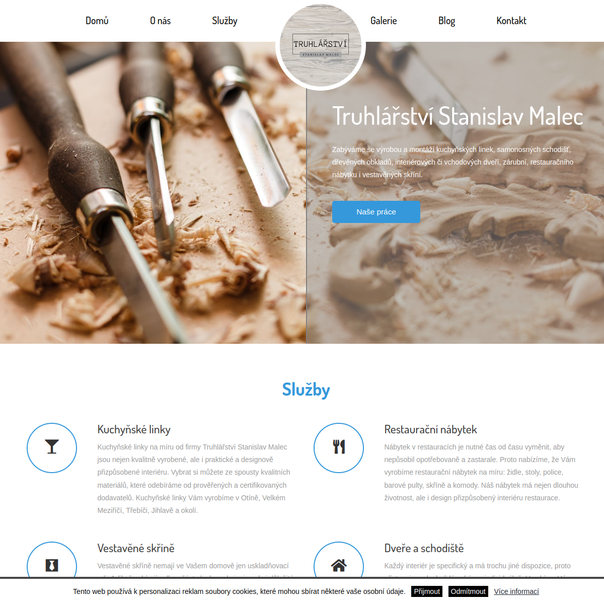 Truhlářství Stanislav Malec website