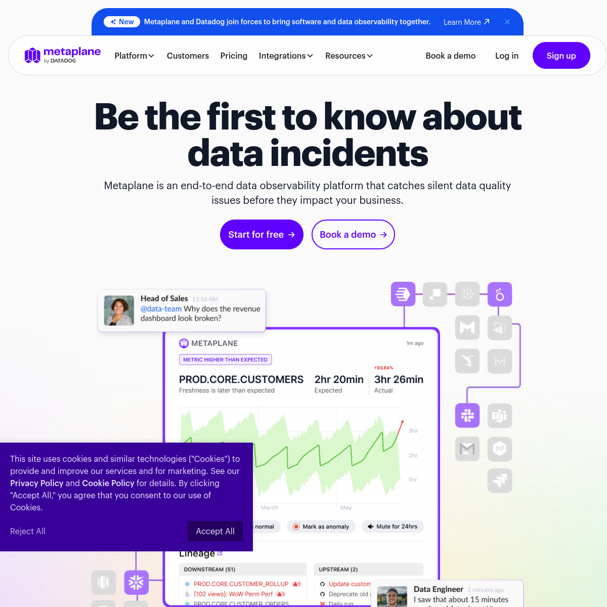 Metaplane screenshot 2