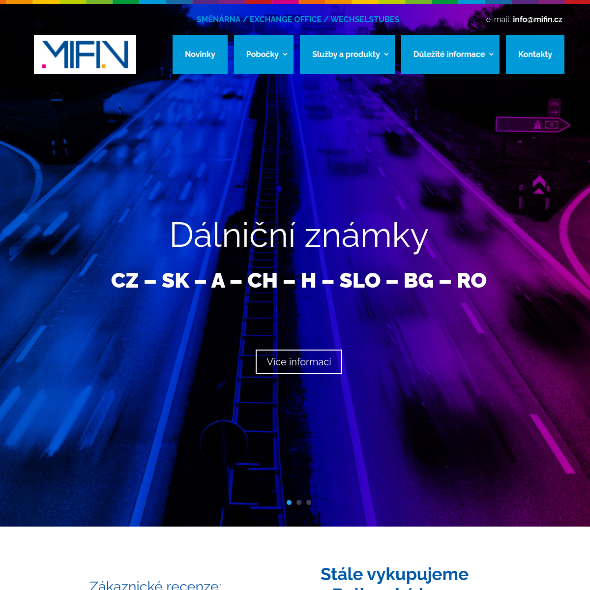 MIFIN s.r.o. website