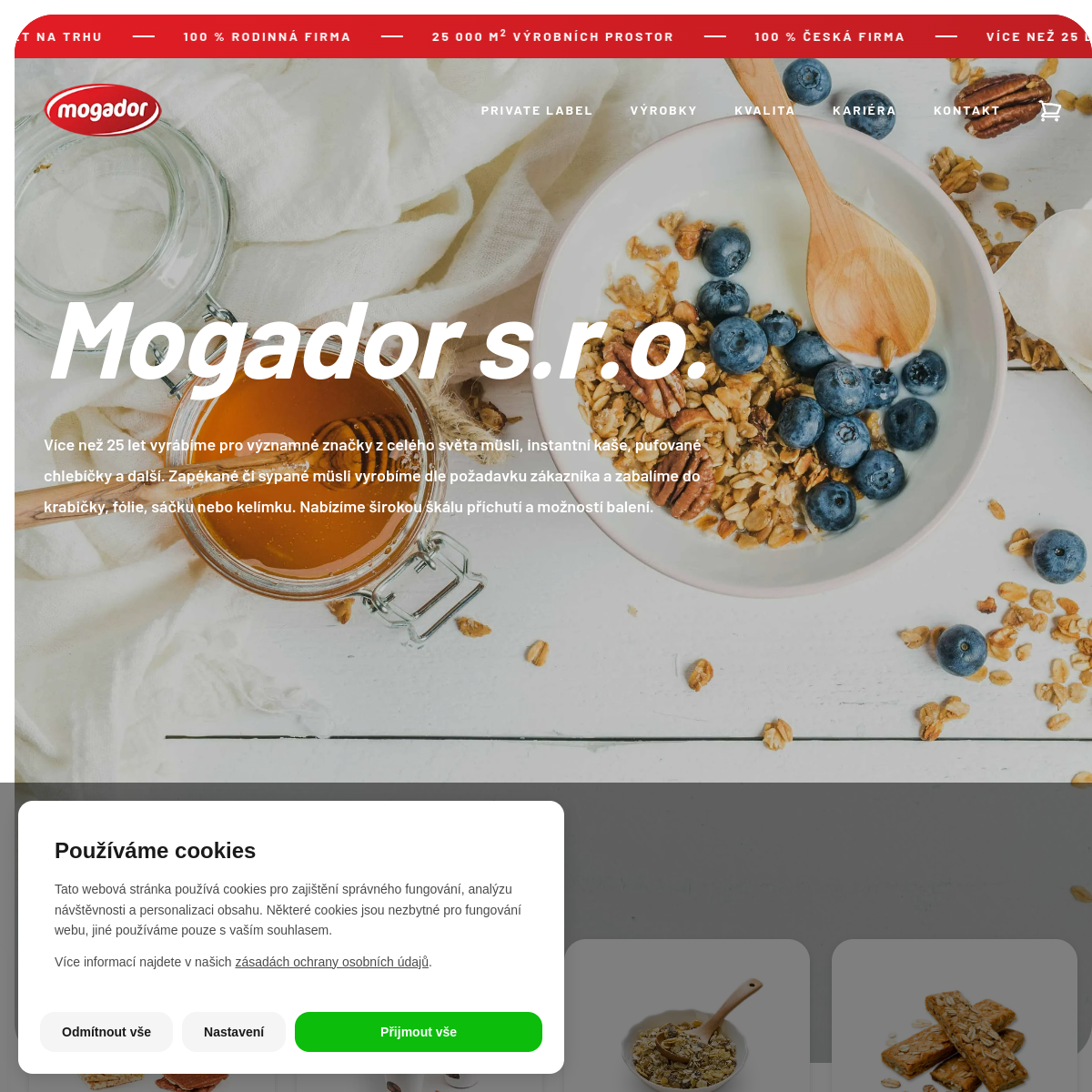 Mogador, s.r.o. website