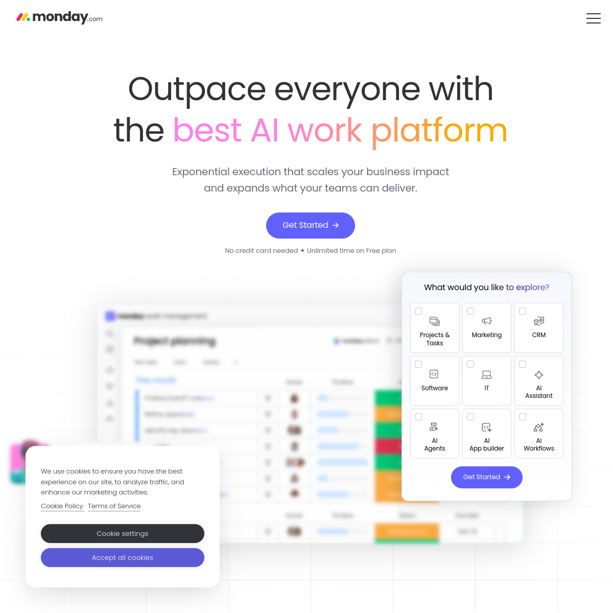 Monday.com AI screenshot 2