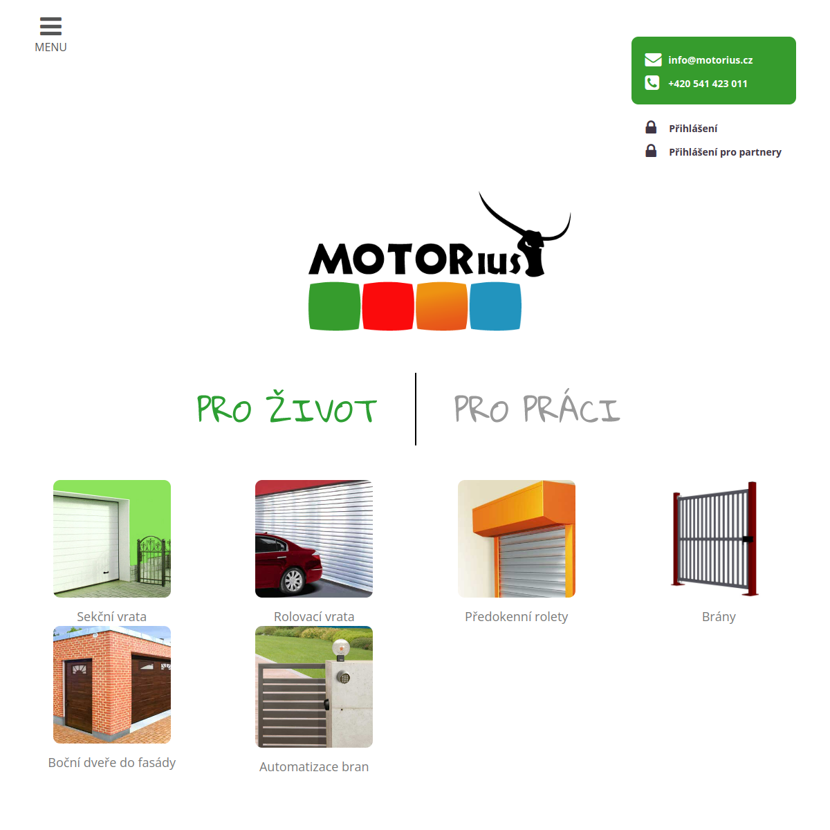 MOTORius website