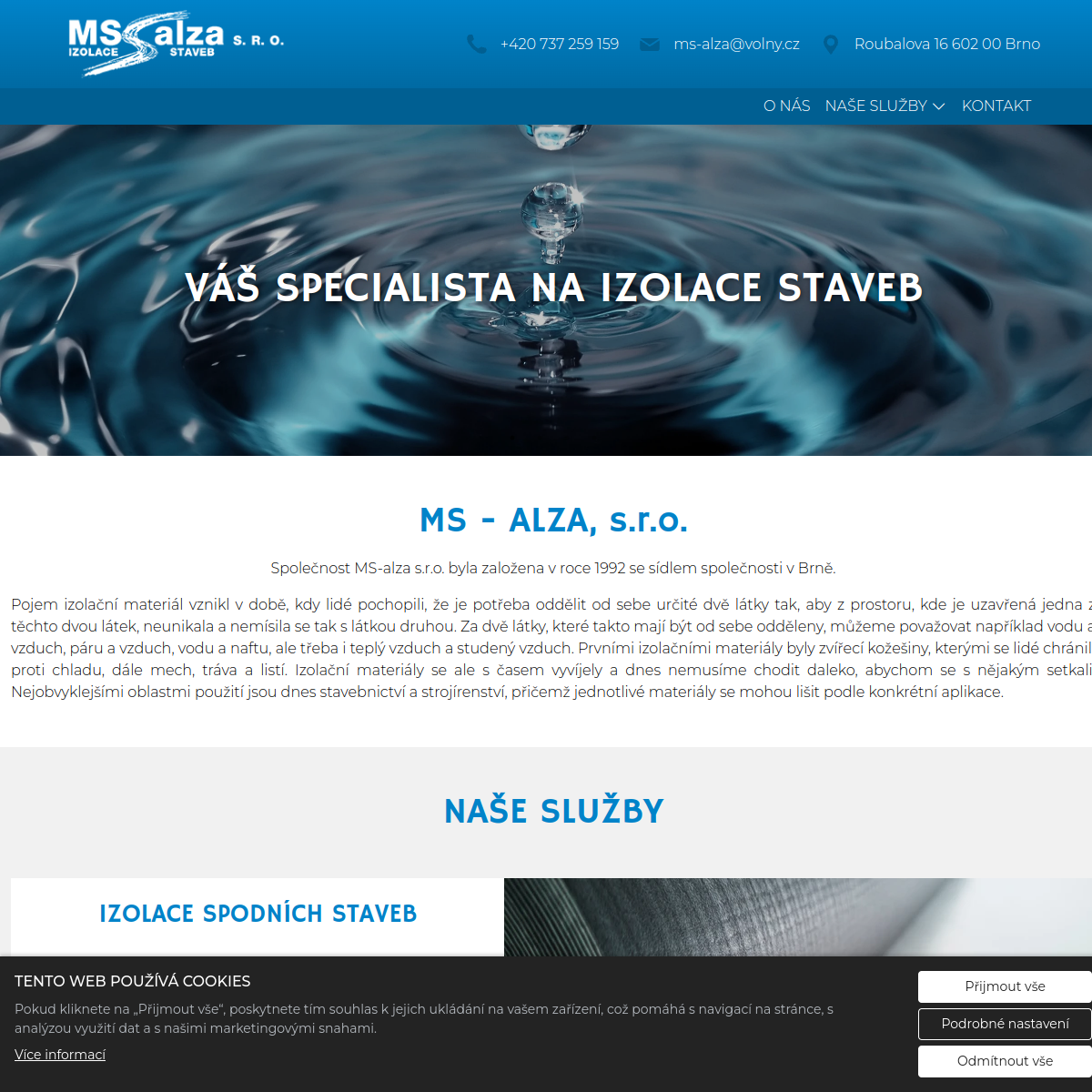 MS - alza, s.r.o. website