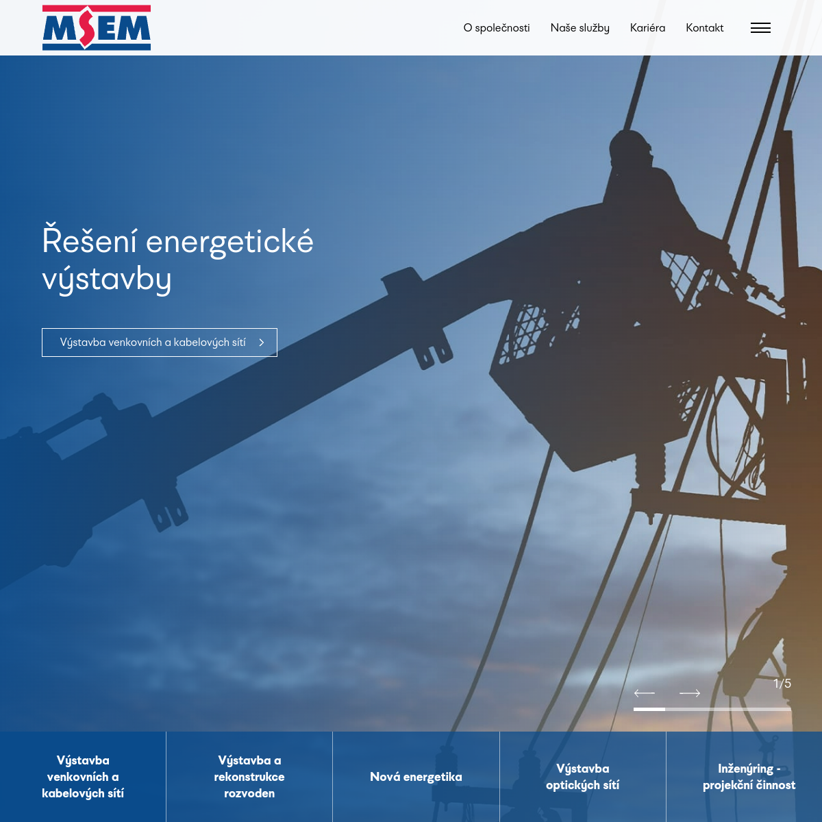 MSEM, a.s. website