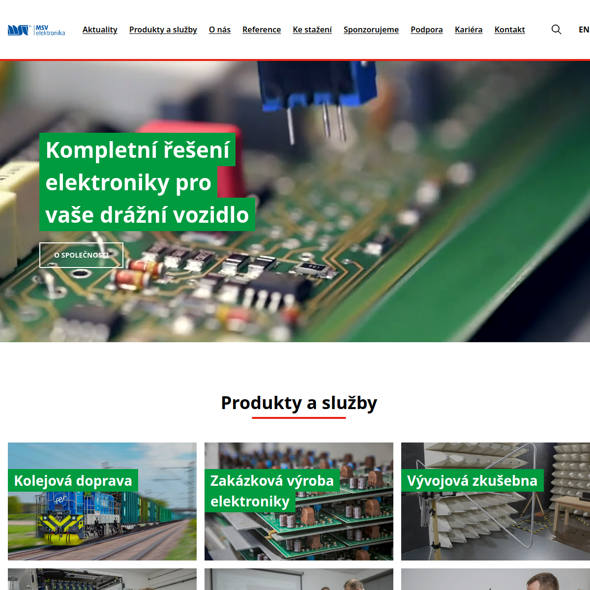 MSV elektronika website