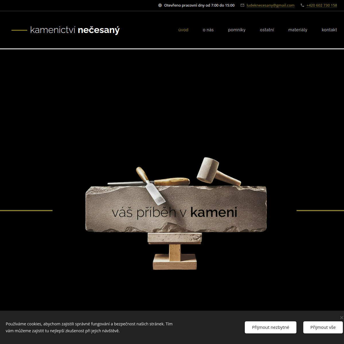 Kamenictví Nečesaný Luděk website