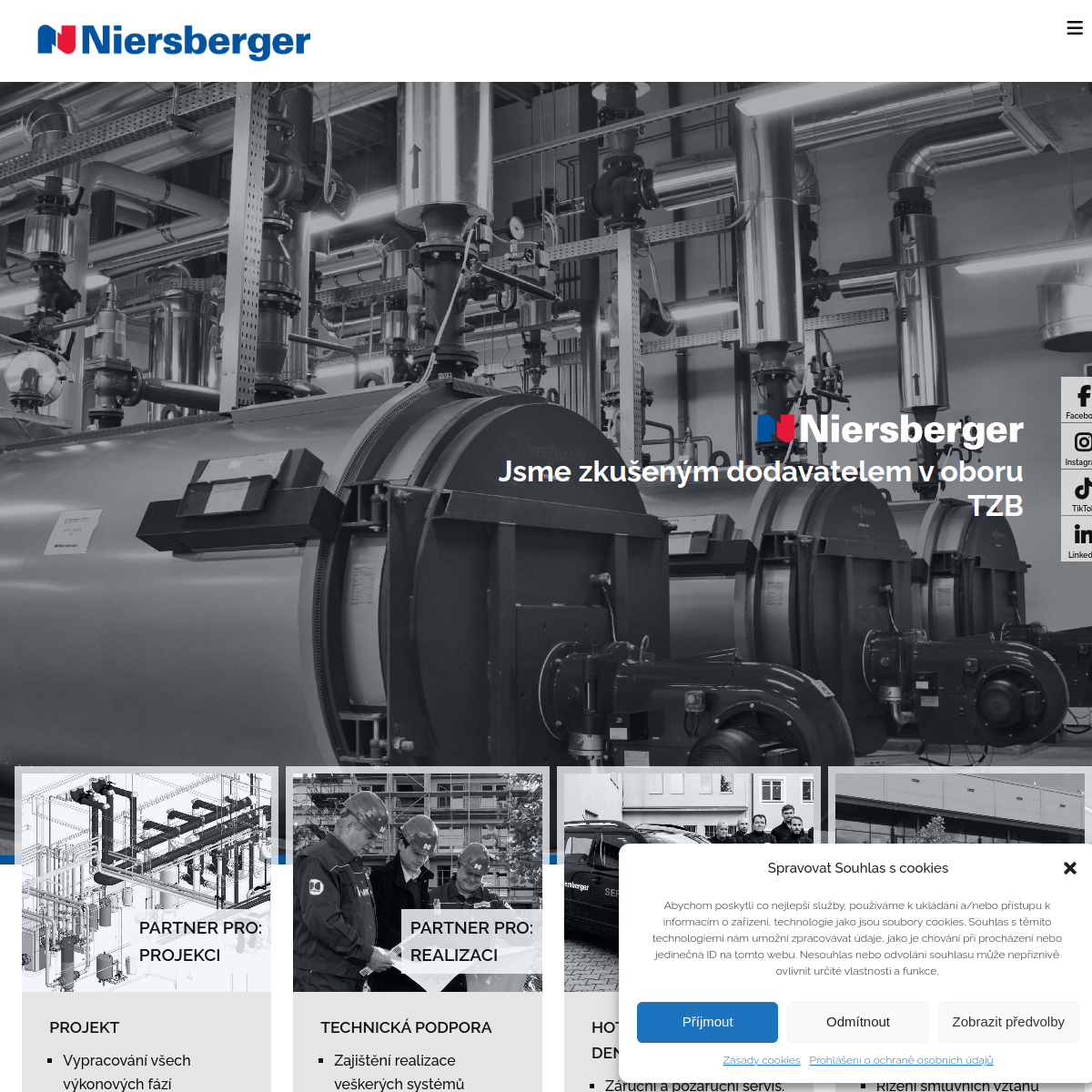 Niersberger Instalace, s.r.o. website