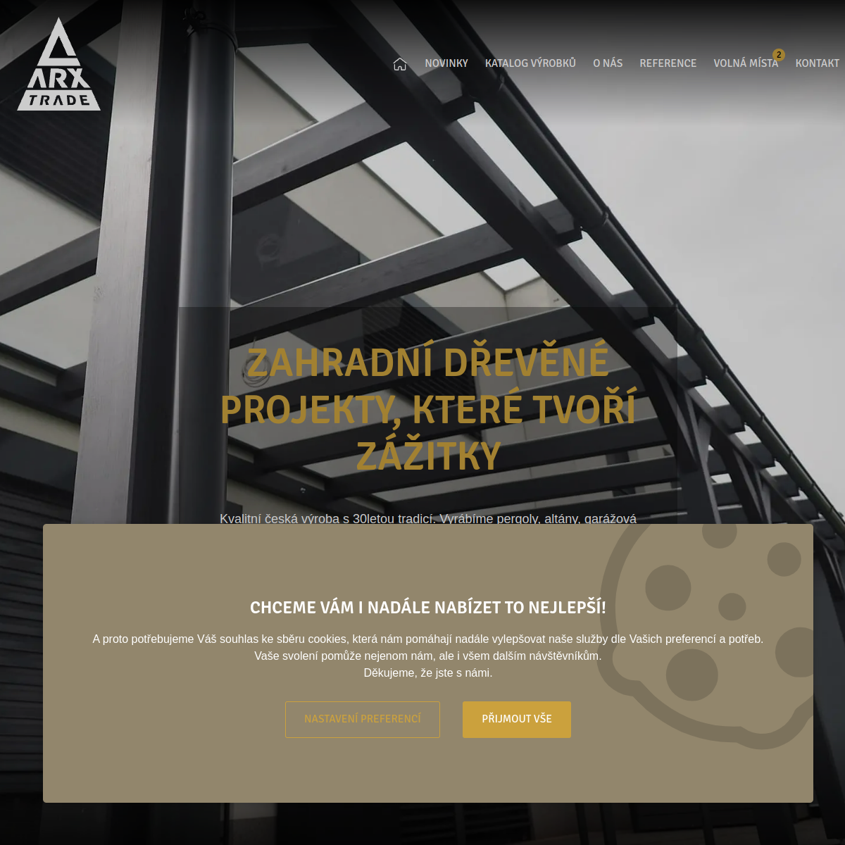 ARX Trade, spol. s r.o. website