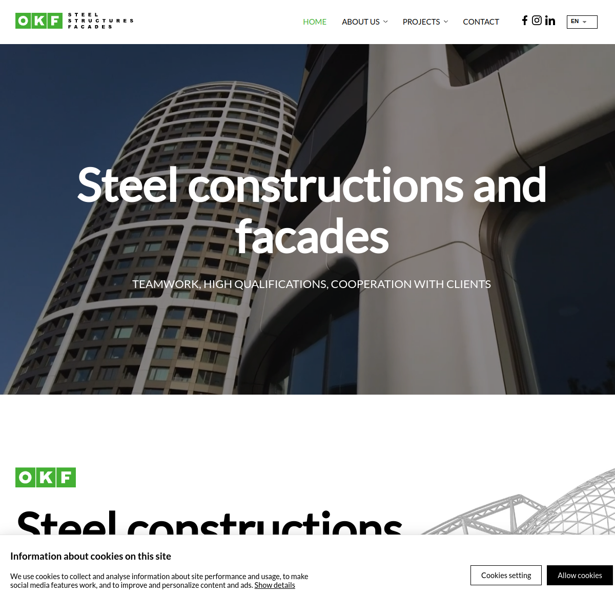 OKF, s.r.o. website