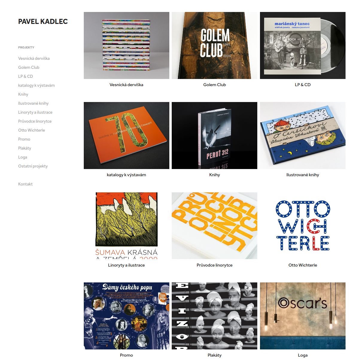 Pavel Kadlec - grafik website