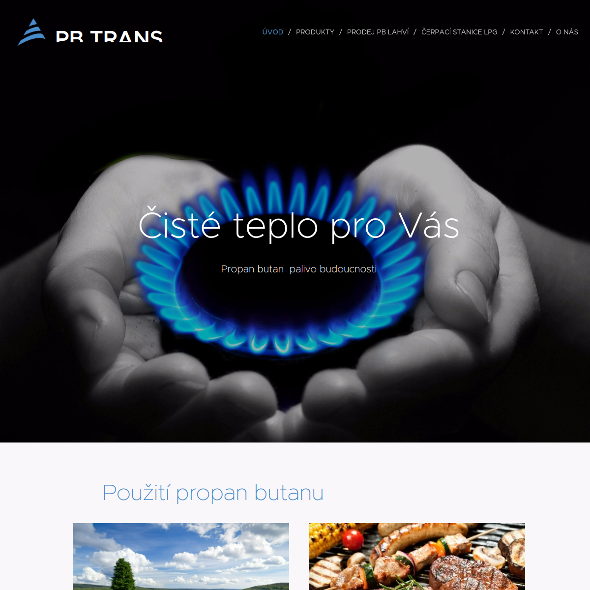 PB trans, s.r.o. website