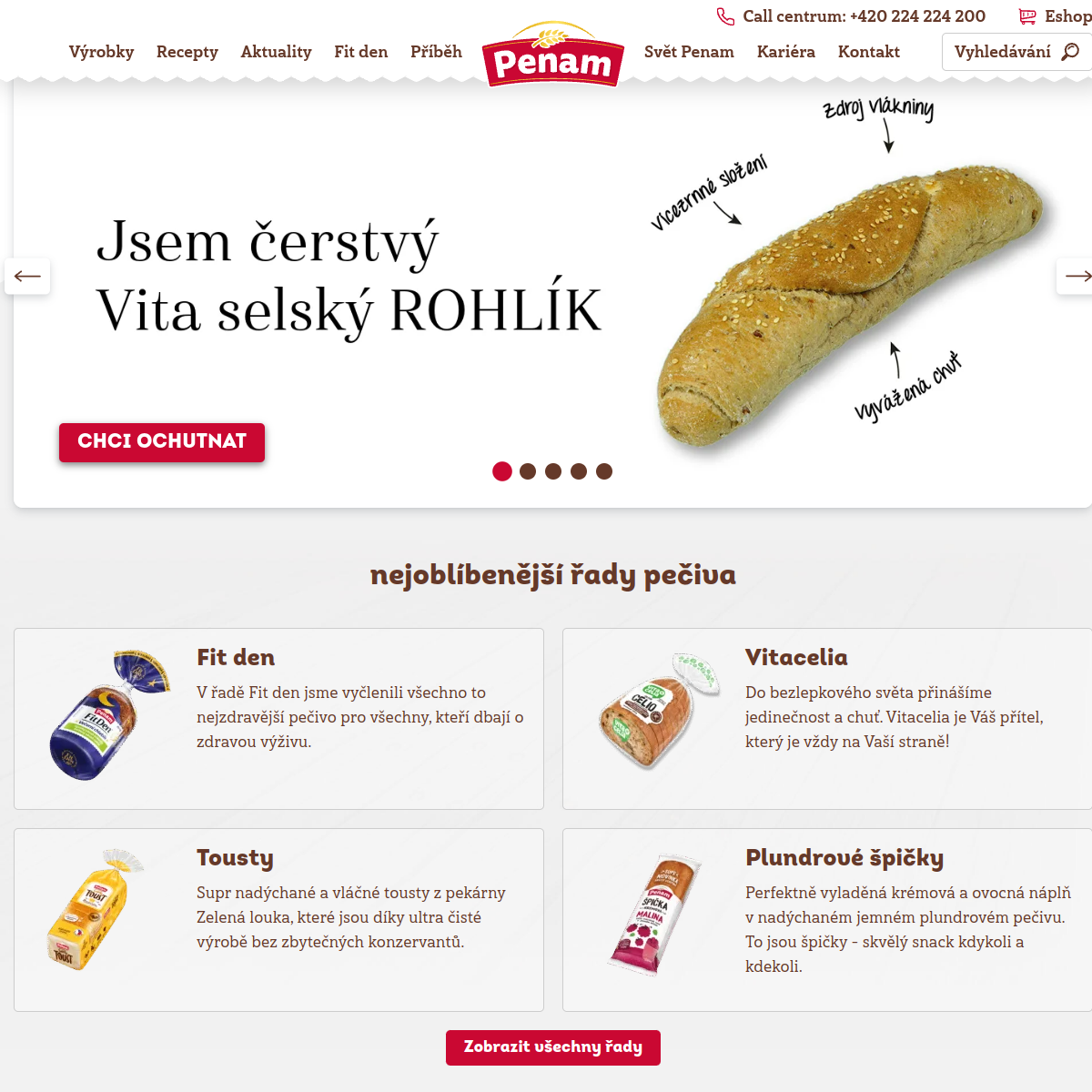 PENAM, a.s. website