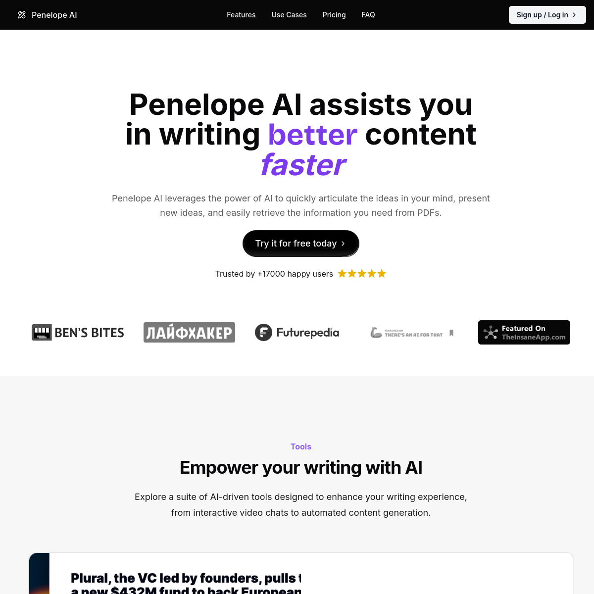 Penelope AI screenshot 2