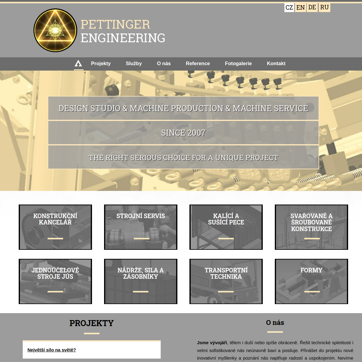 PETTINGER ENGINEERING website