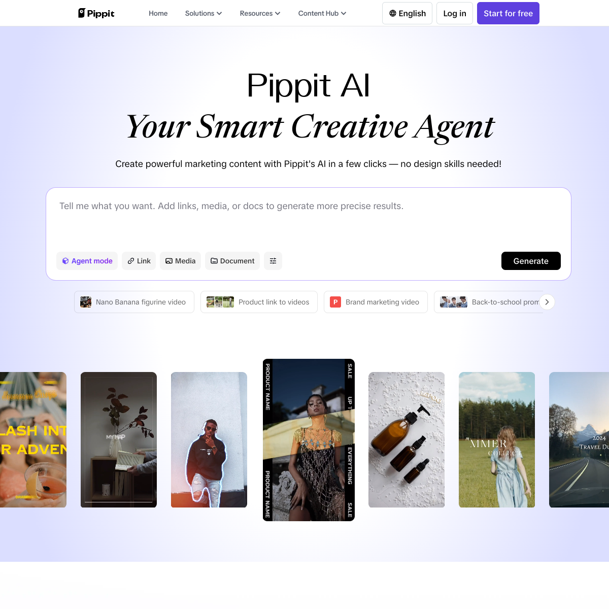 Pippit AI screenshot 2