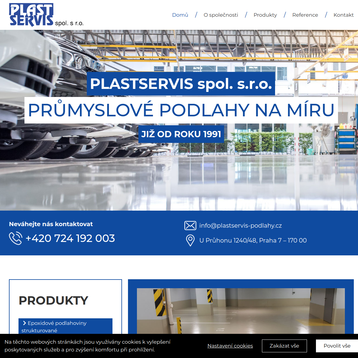 PlastServis, spol. s r.o. website