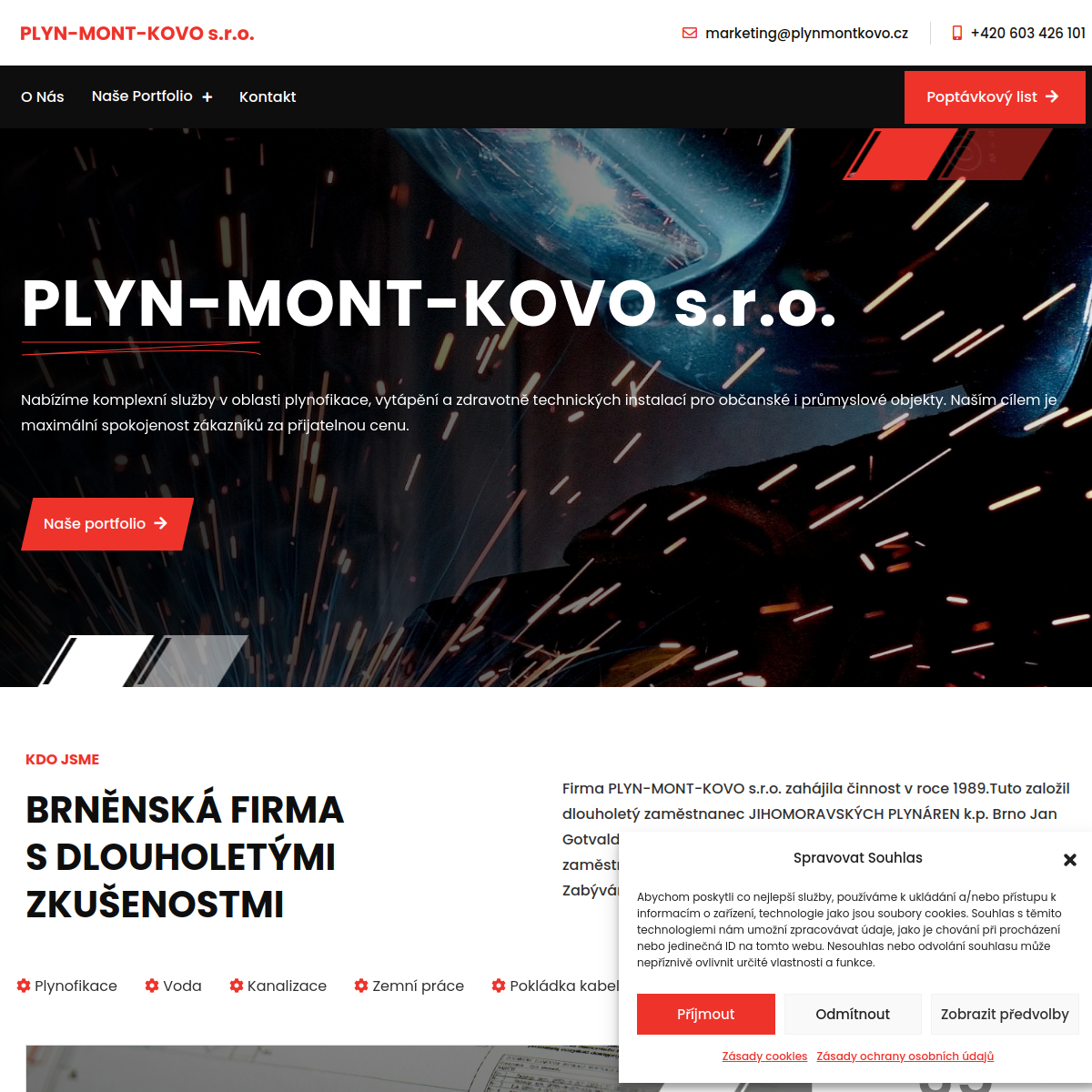 Plynofikace - PLYN-MONT-KOVO website
