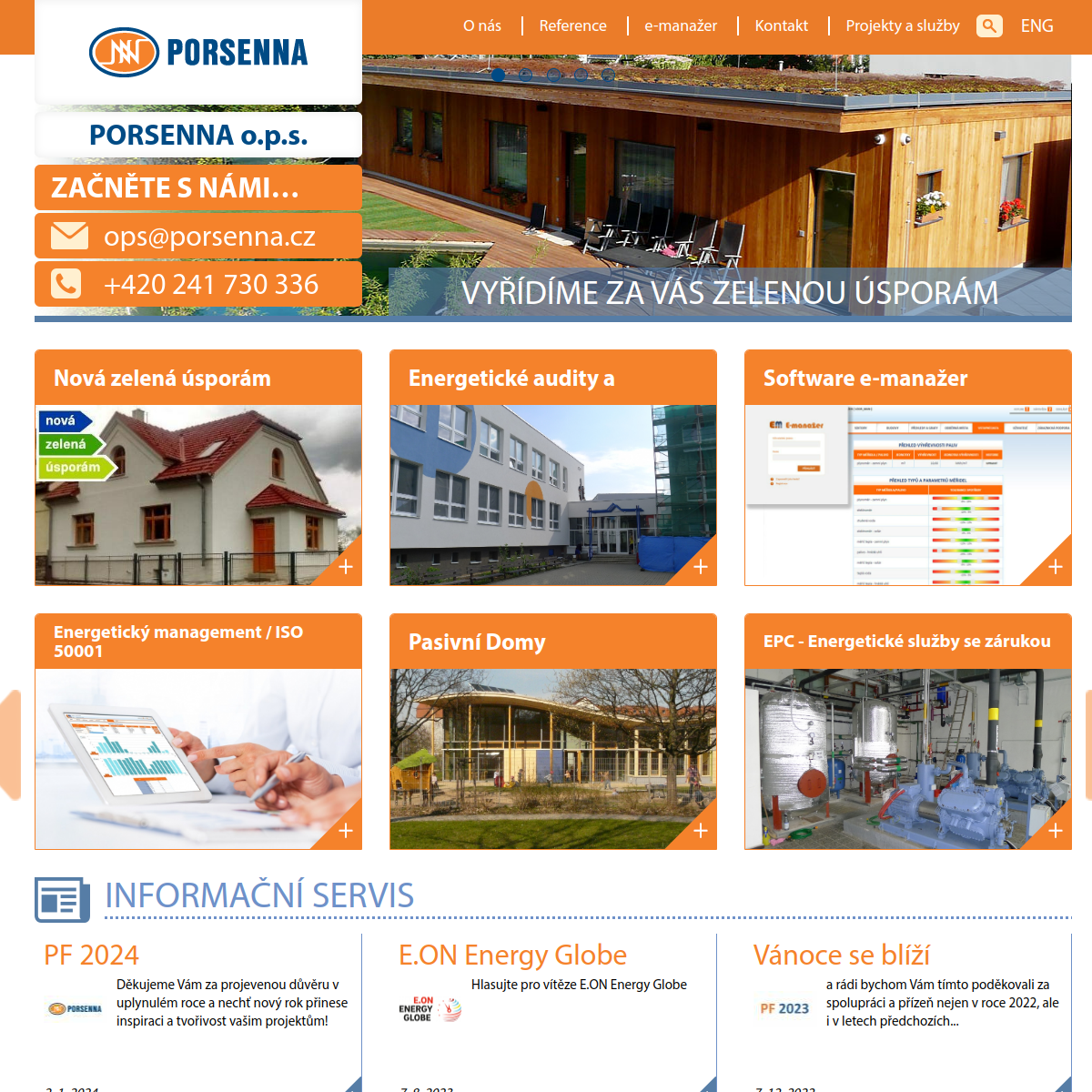 PORSENNA, o.p.s. website