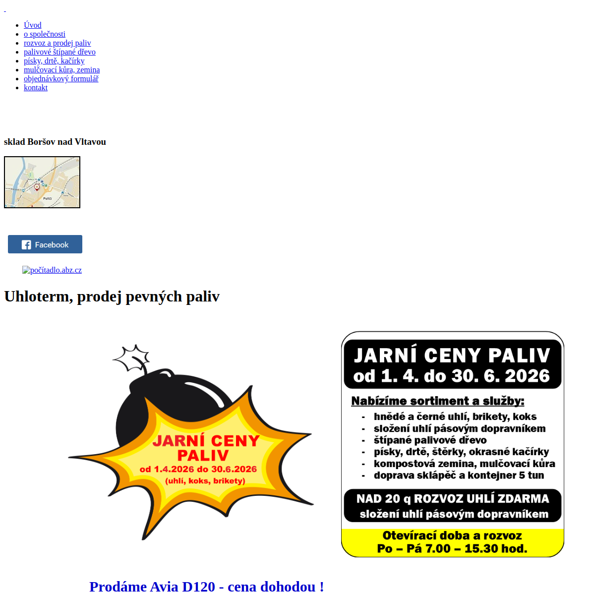 UHLOTERM s.r.o. website