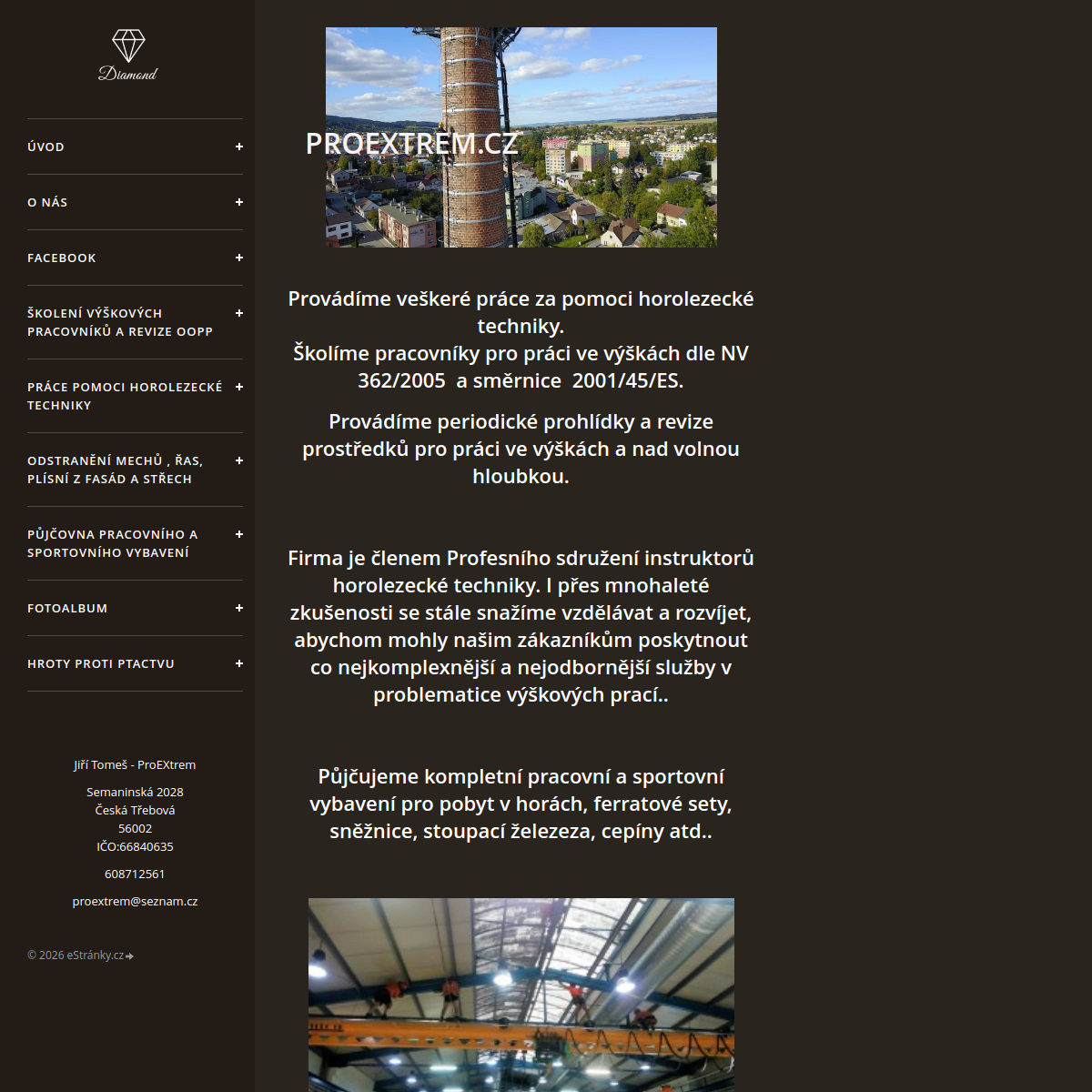 Jiří Tomeš - Proextrem website