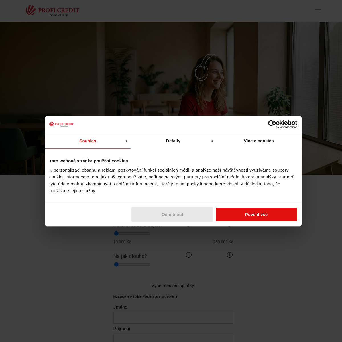 PROFI CREDIT website
