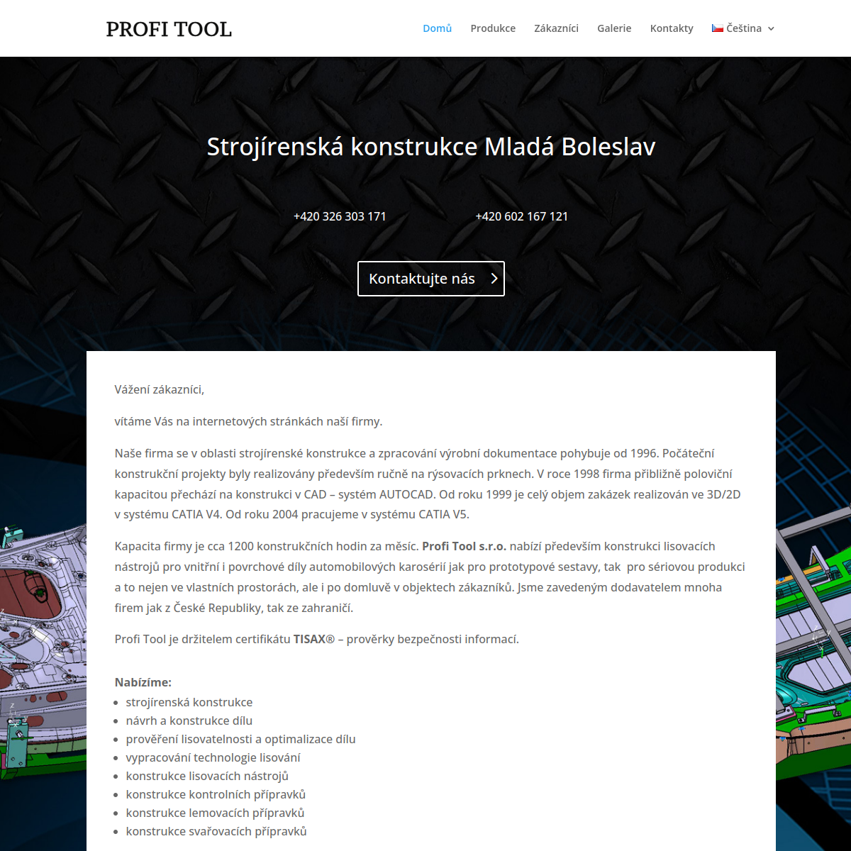 Profi Tool, s.r.o. website
