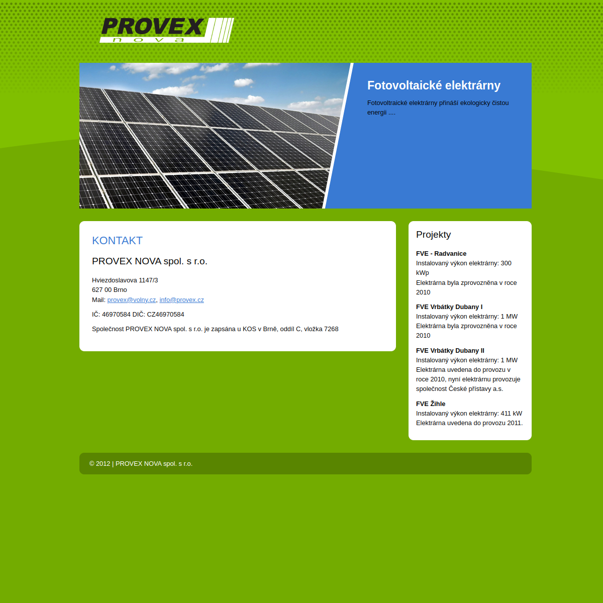 PROVEX NOVA website