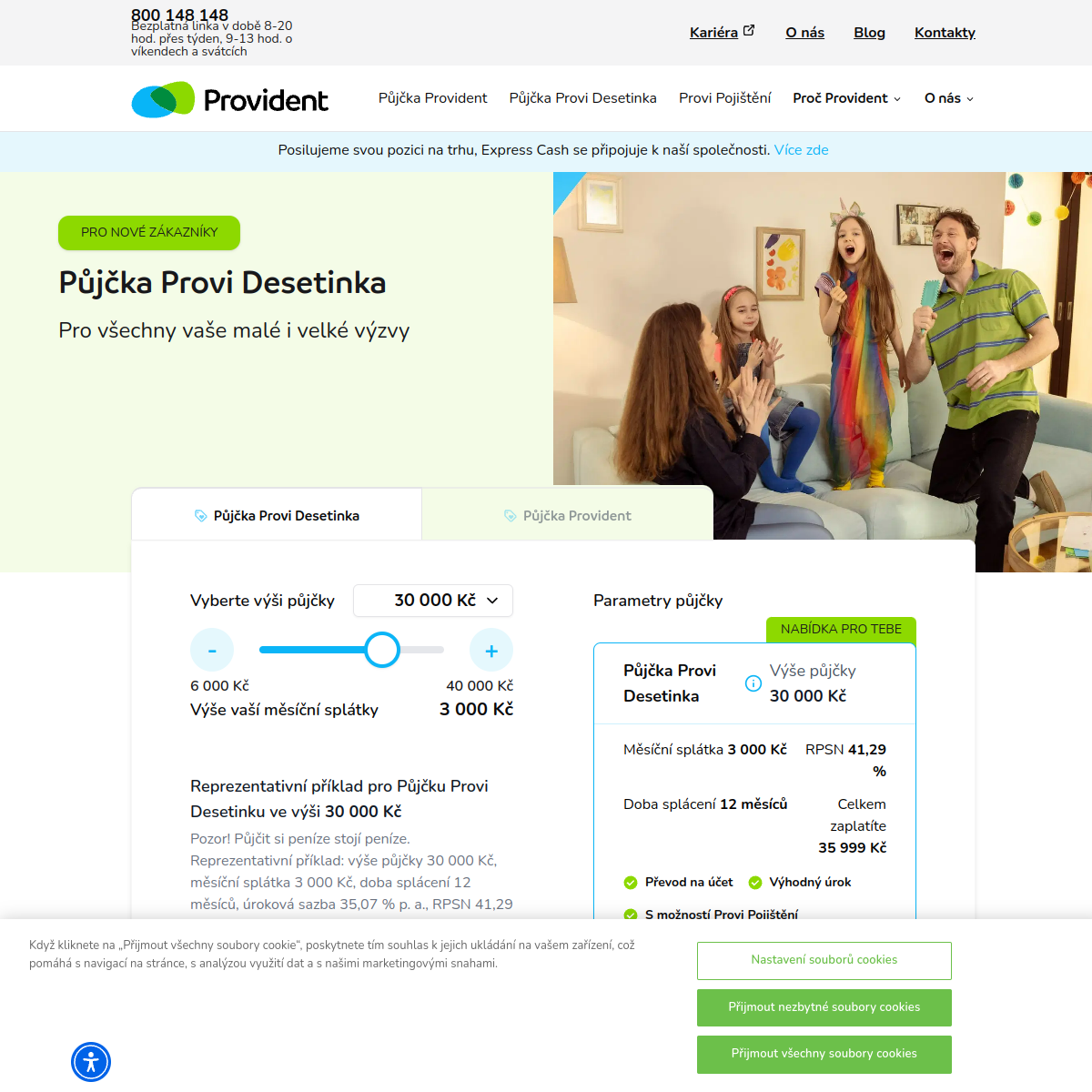 Provident website