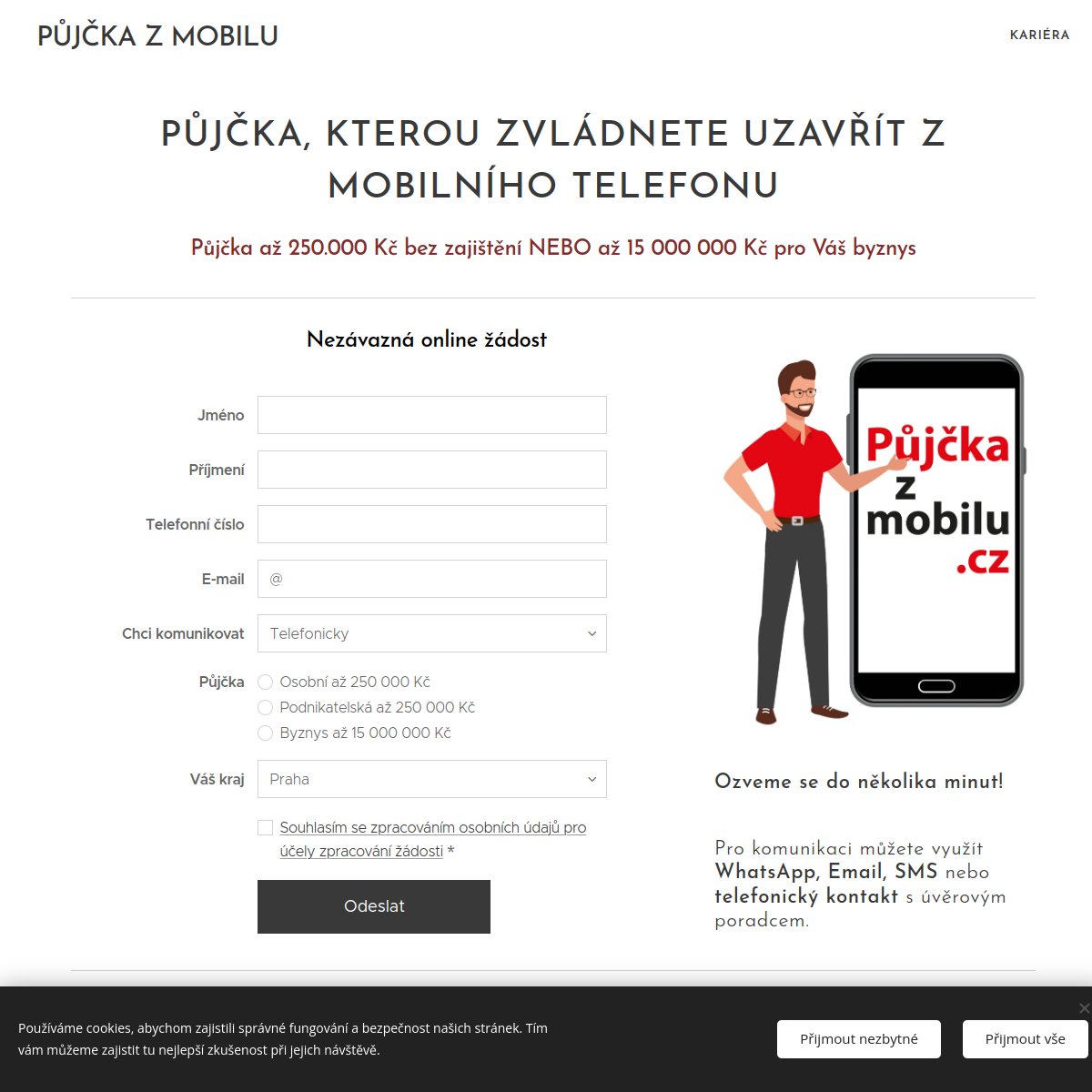 pujckazmobilu website