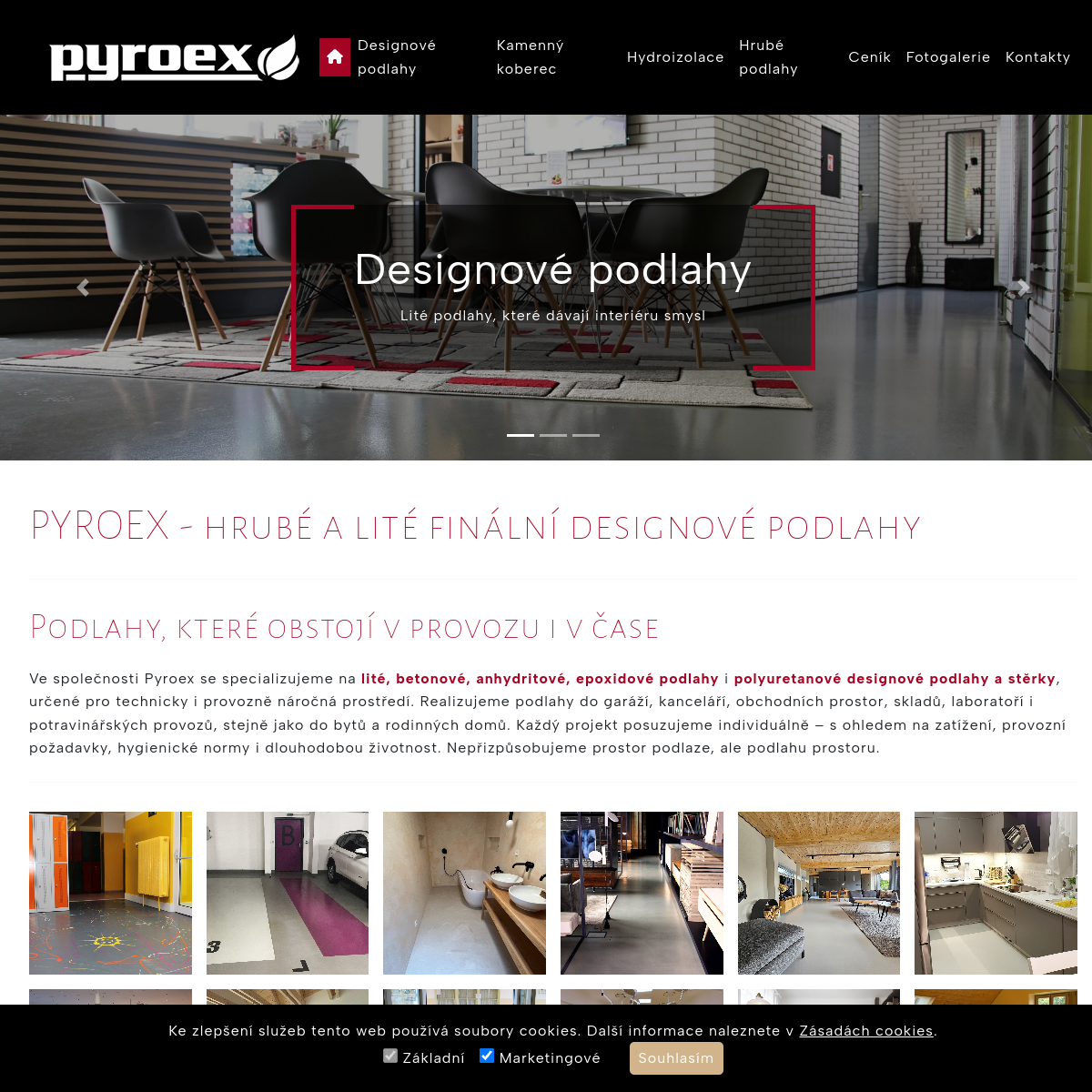 PYROEX, s.r.o. website