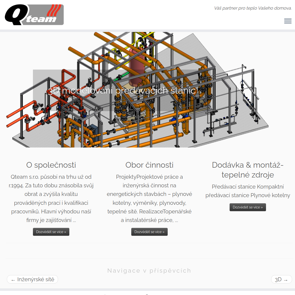 Qteam, s.r.o. website