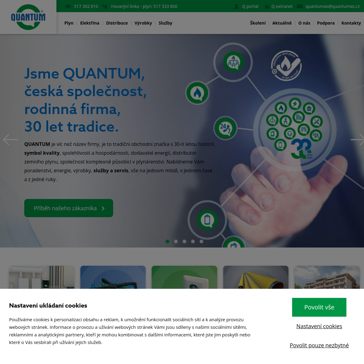QUANTUM, a.s. website