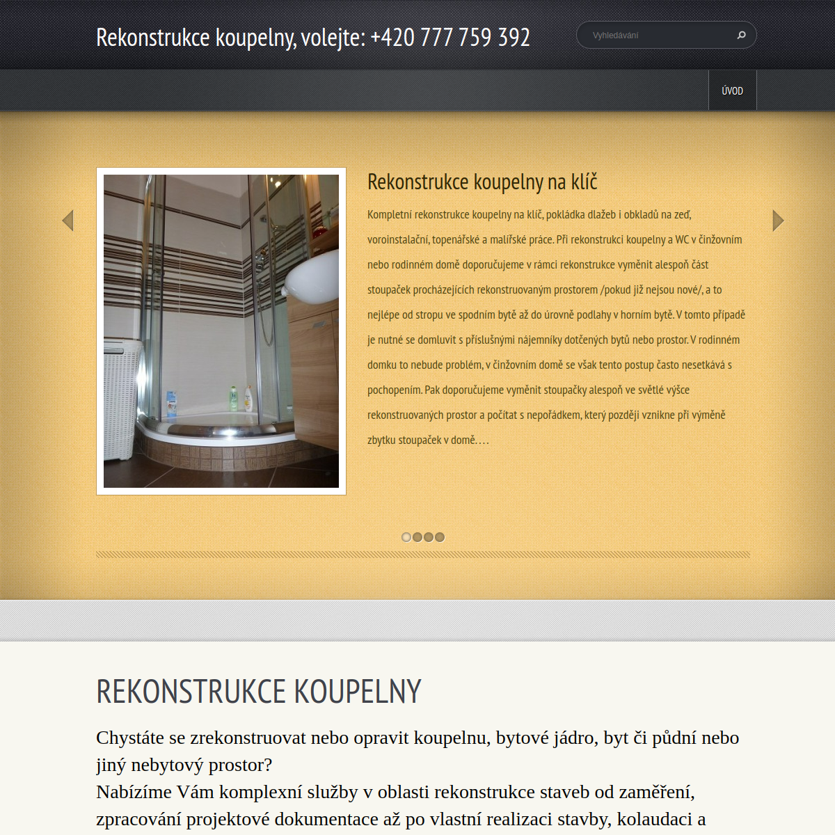 STAPOS PRAHA, s.r.o. website