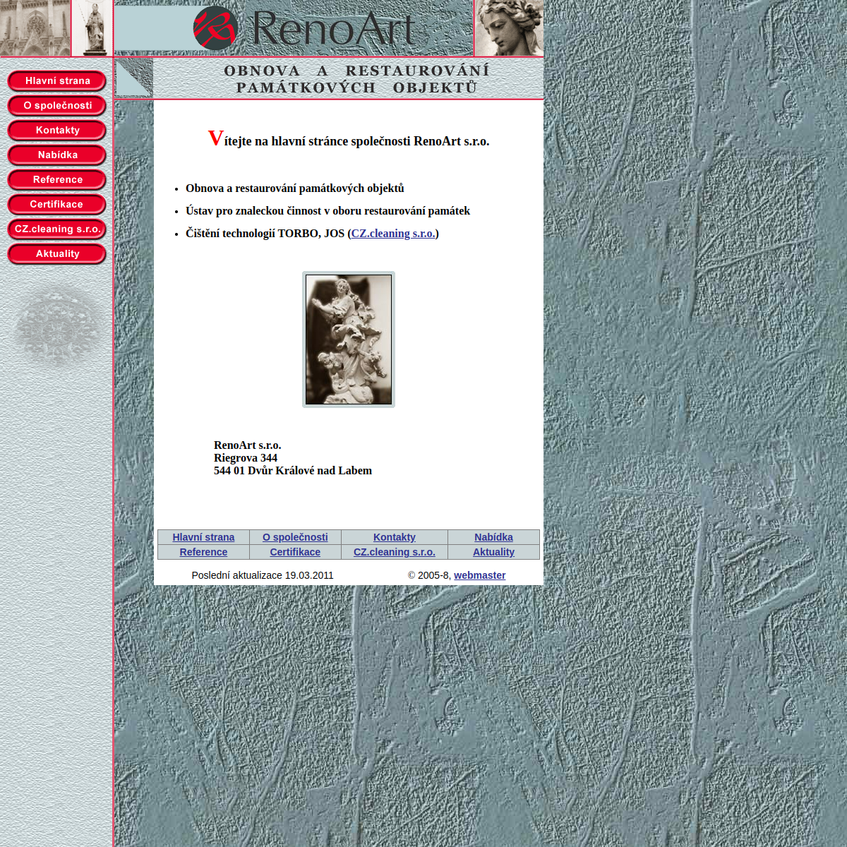 RenoArt s.r.o. website
