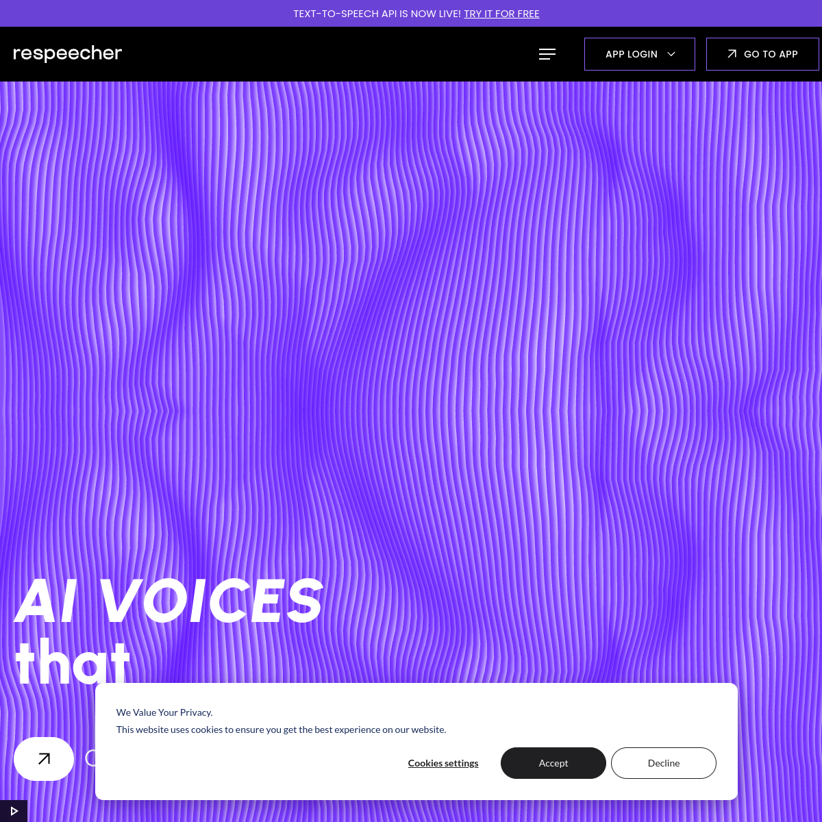 Respeecher screenshot 2