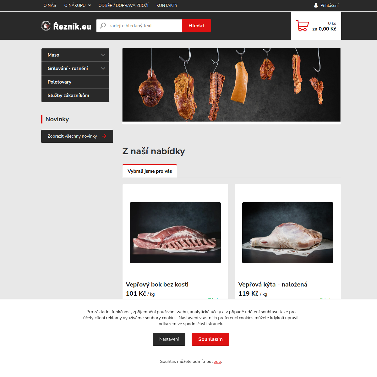 Podblanické maso – uzeniny website