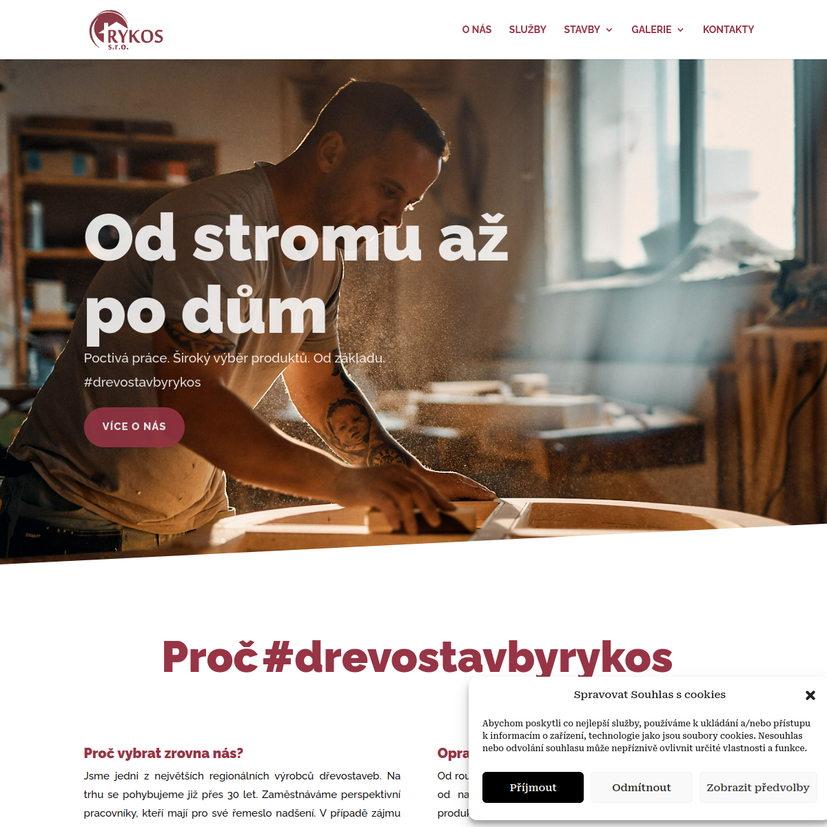 RYKOS, s.r.o. website