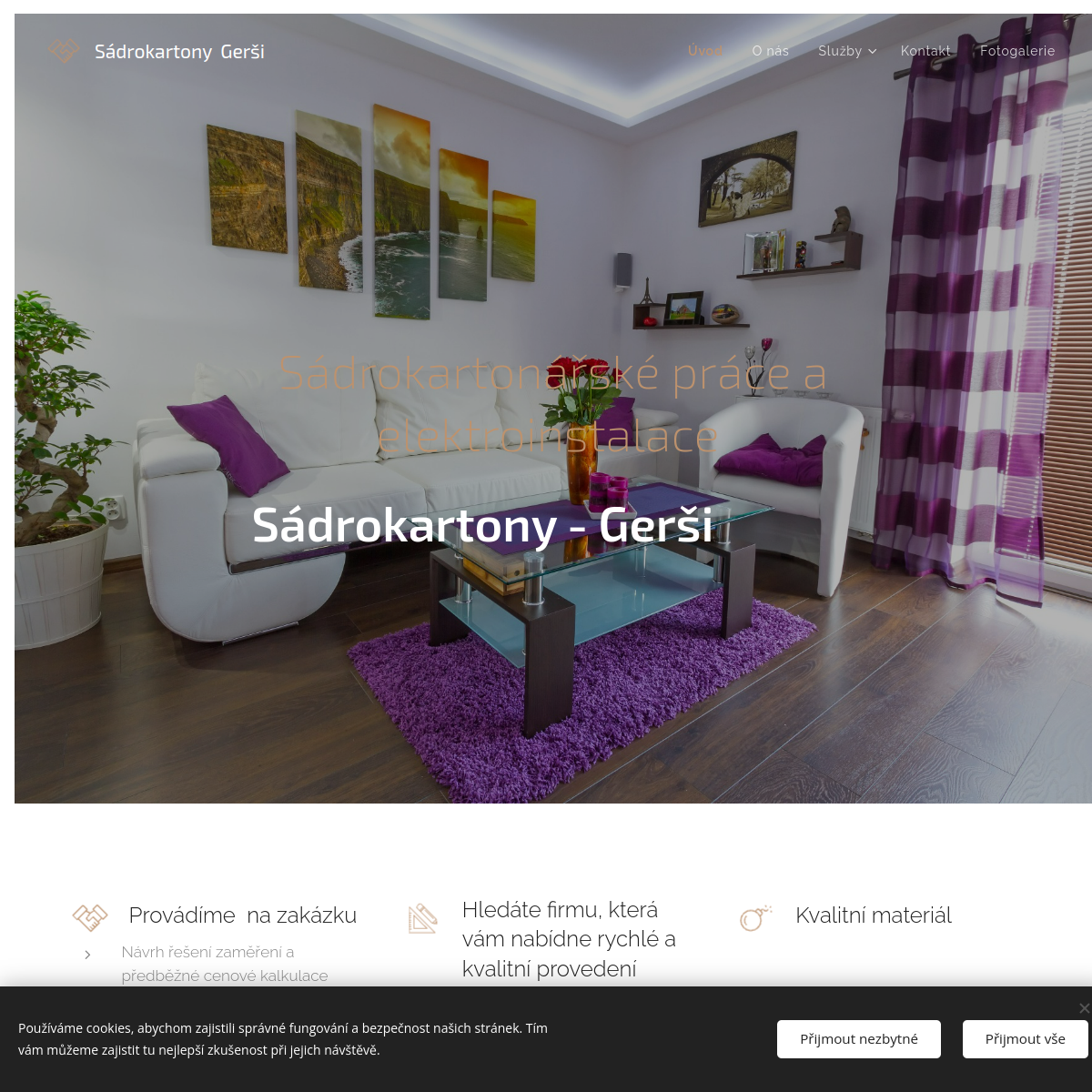 Sádrokartony Gerši website
