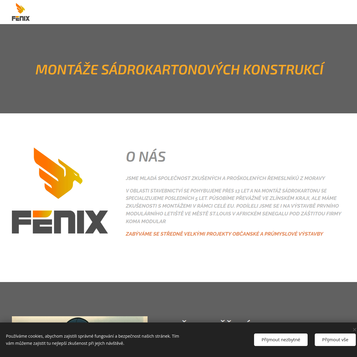FÉNIX - montáže SDK website